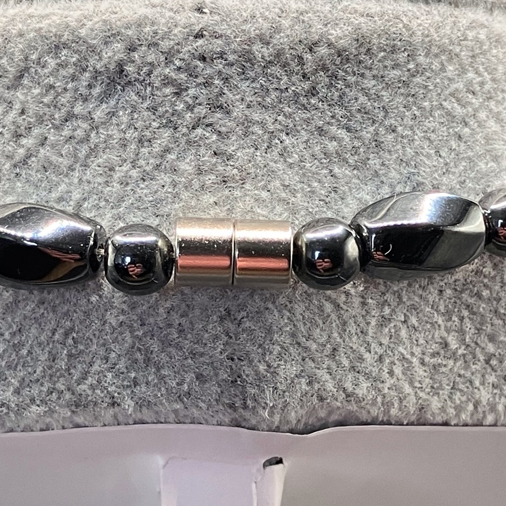 Genuine Hematite Necklaces With Magnetic Clasps, Set of 3 Unisex - Picture 8 of 14